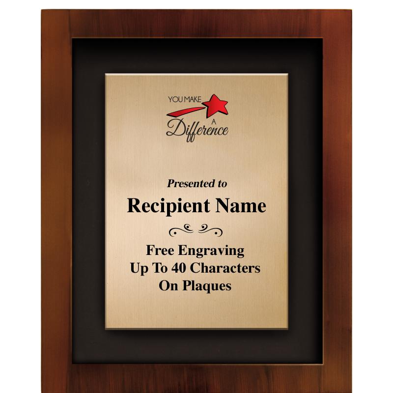 8.5"x10.5"COLOR PRNTD SHDW PLQ