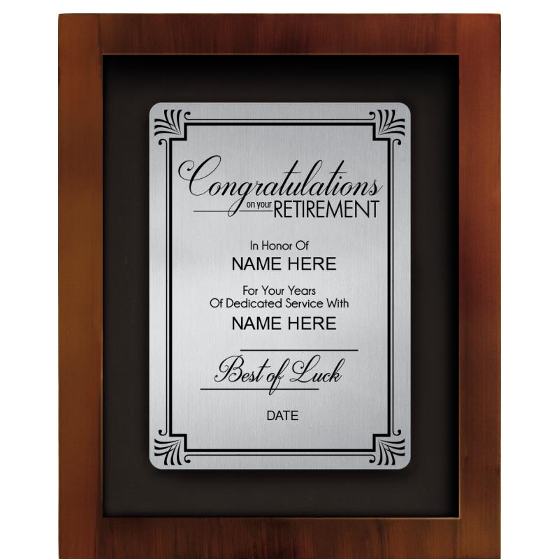 8.5x10.5 SHDW PL RETIREMENT