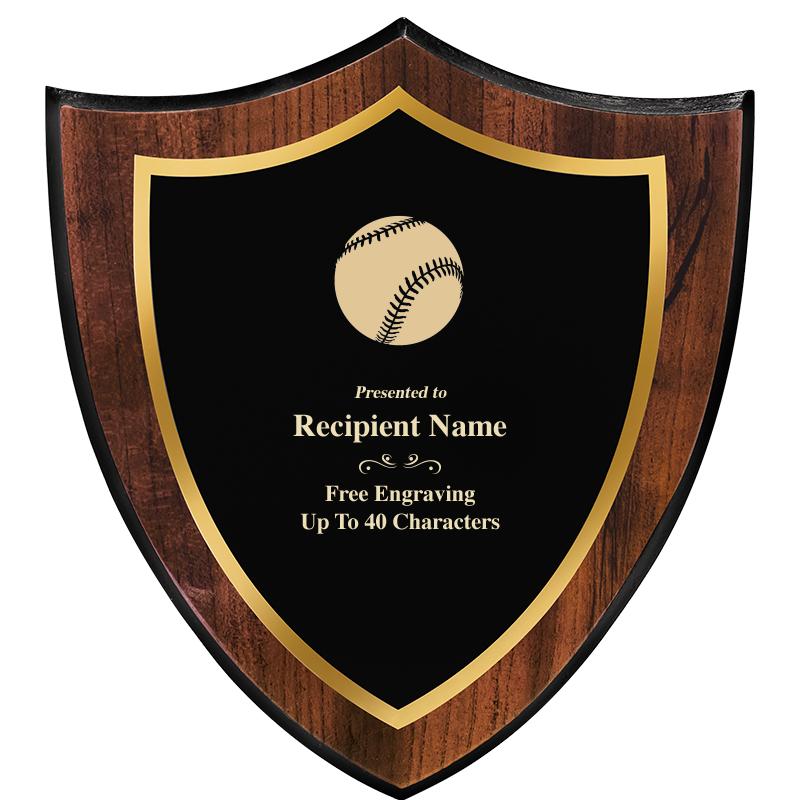 7.25x8 SHIELD PLQ W METAL PLT