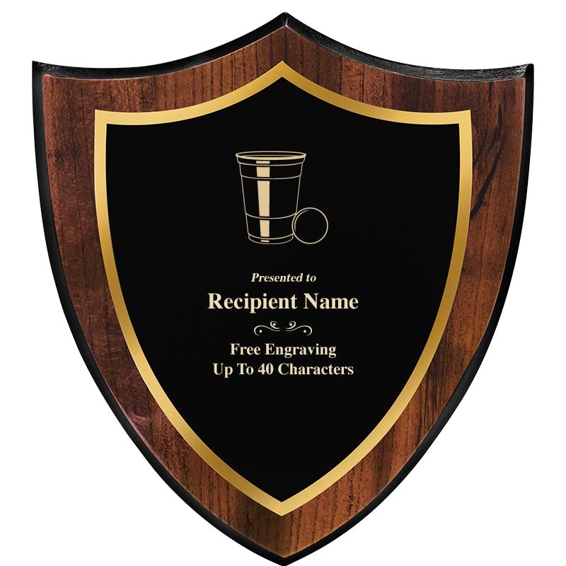 7.25x8 SHIELD PLQ W METAL PLT