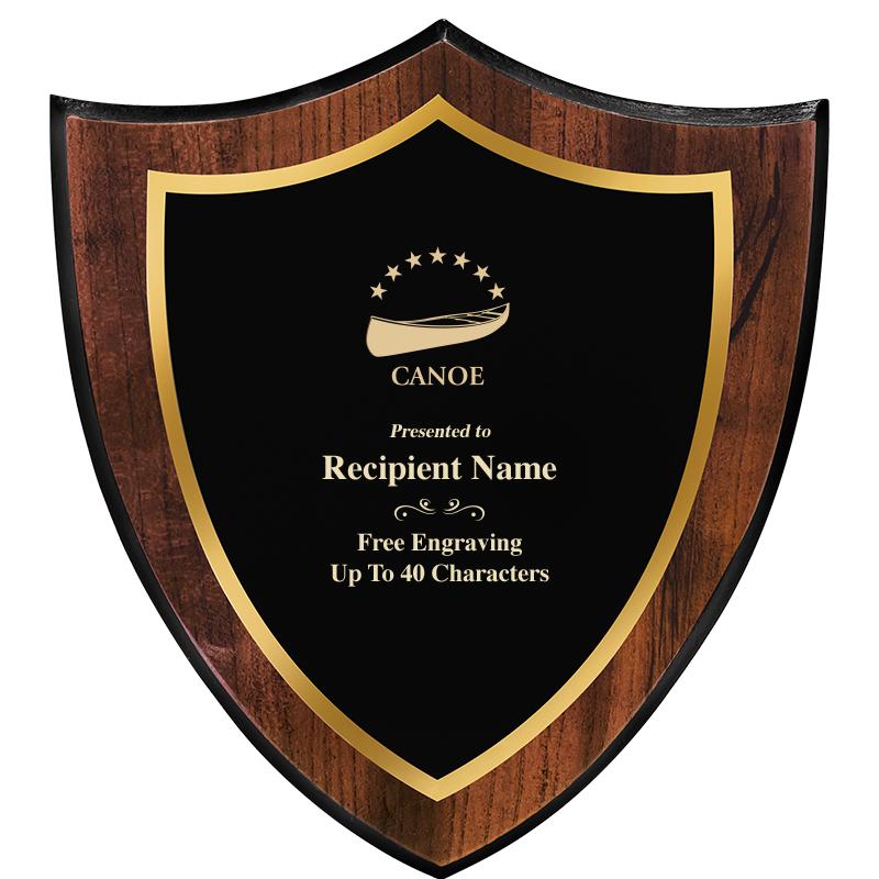 7.25x8 SHIELD PLQ W METAL PLT