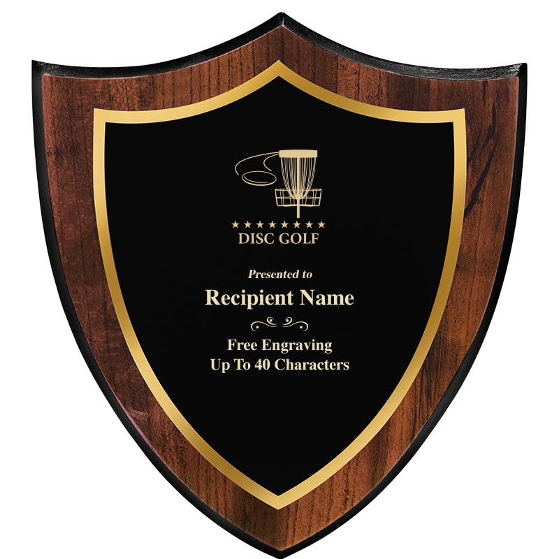 7.25x8 SHIELD PLQ W METAL PLT