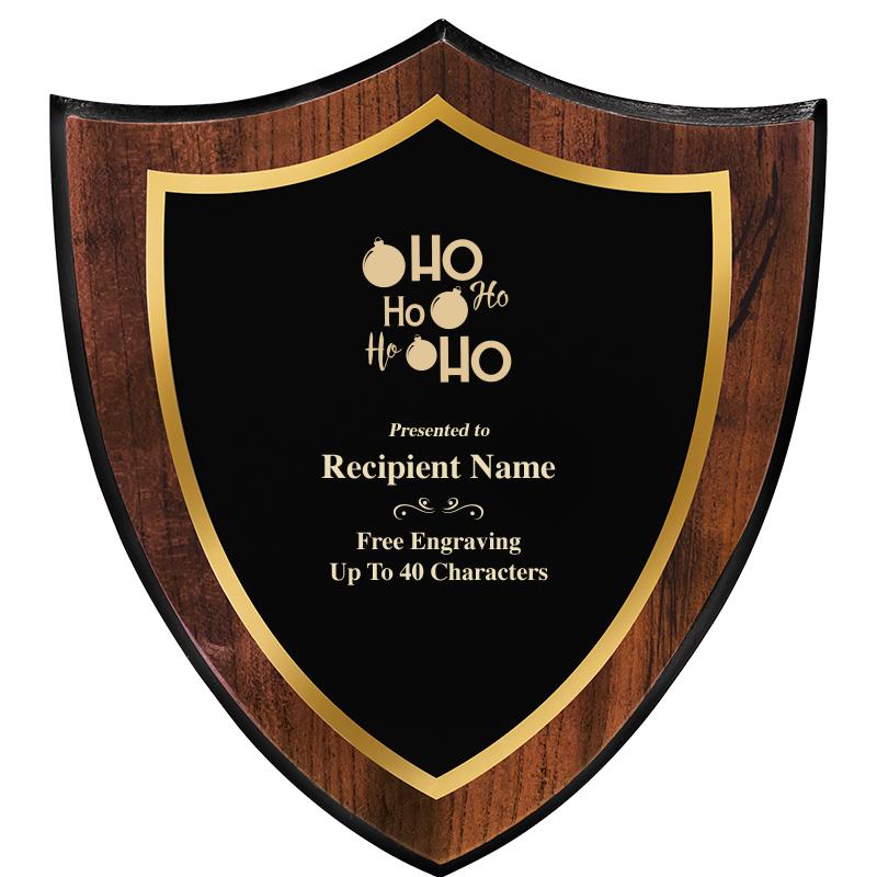 7.25x8 SHIELD PLQ W METAL PLT