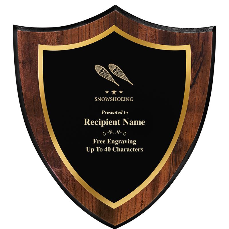 7.25x8 SHIELD PLQ W METAL PLT