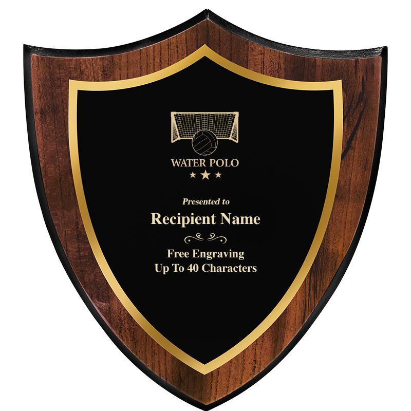 7.25x8 SHIELD PLQ W METAL PLT