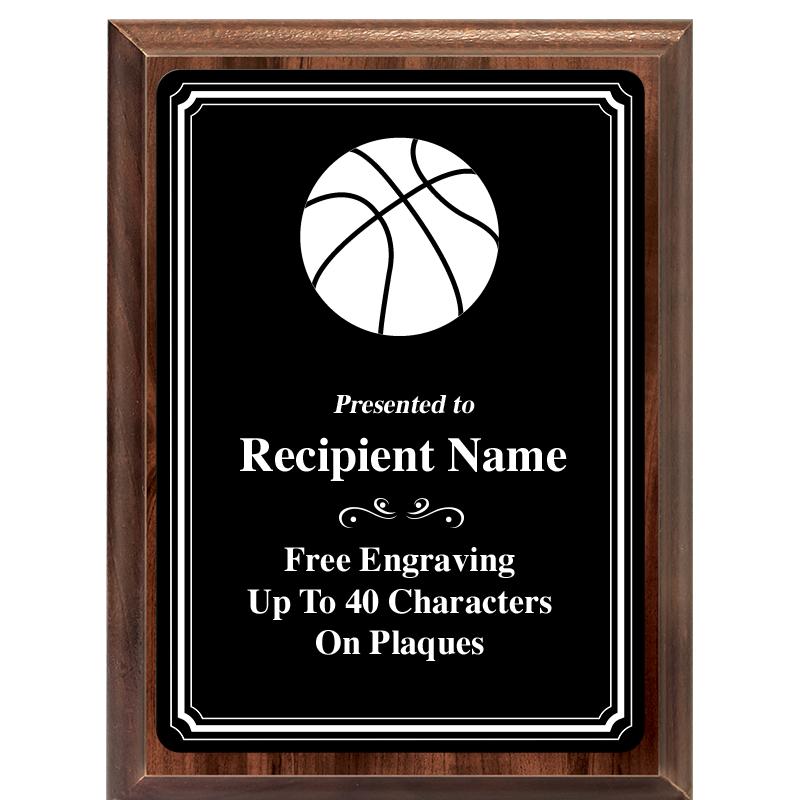 6x8 TRIO BORDER BLACK PLT PLQ