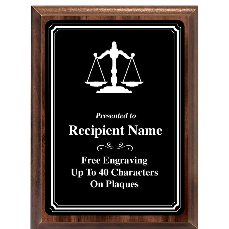 6x8 TRIO BORDER BLACK PLT PLQ