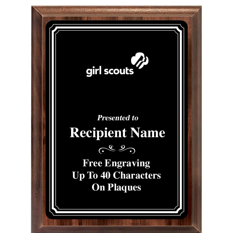 6x8 TRIO BORDER BLACK PLT PLQ