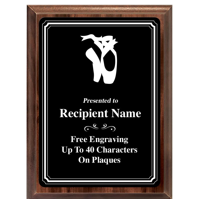 6x8 TRIO BORDER BLACK PLT PLQ