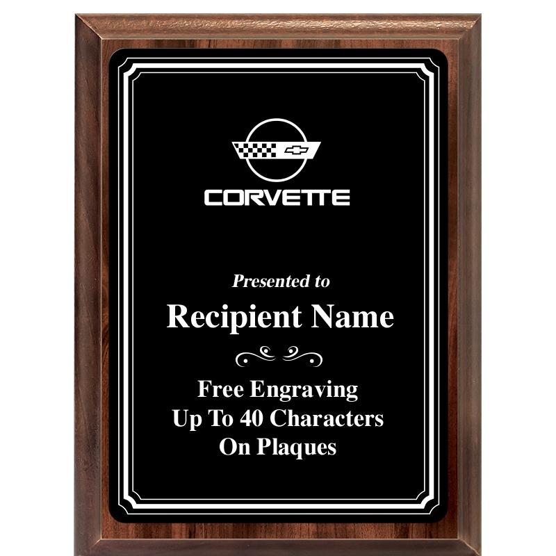 6x8 TRIO BORDER BLACK PLT PLQ