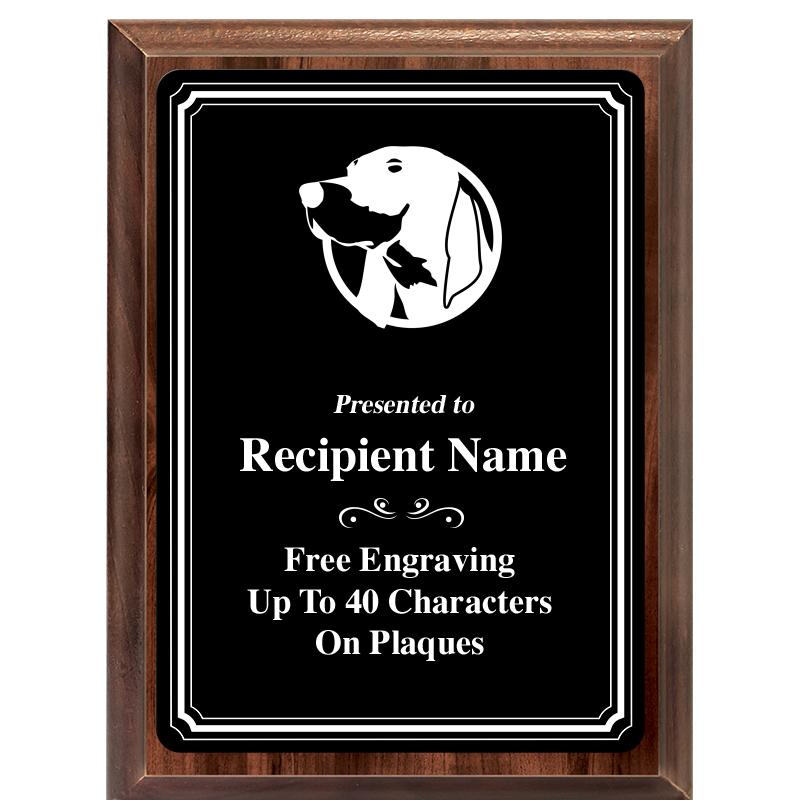 6x8 TRIO BORDER BLACK PLT PLQ