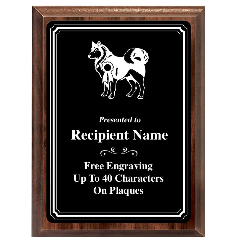 6x8 TRIO BORDER BLACK PLT PLQ