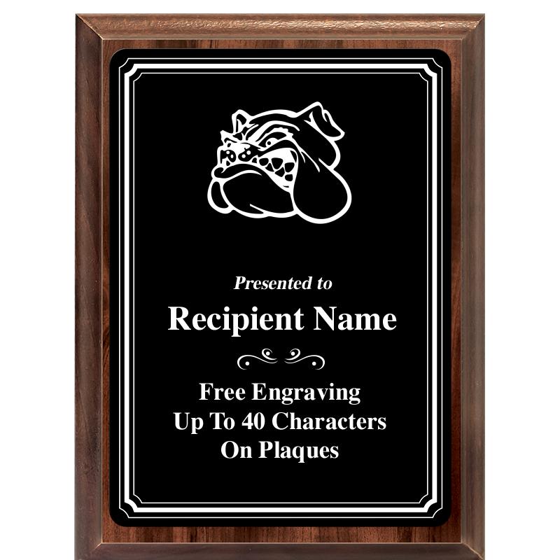 6x8 TRIO BORDER BLACK PLT PLQ