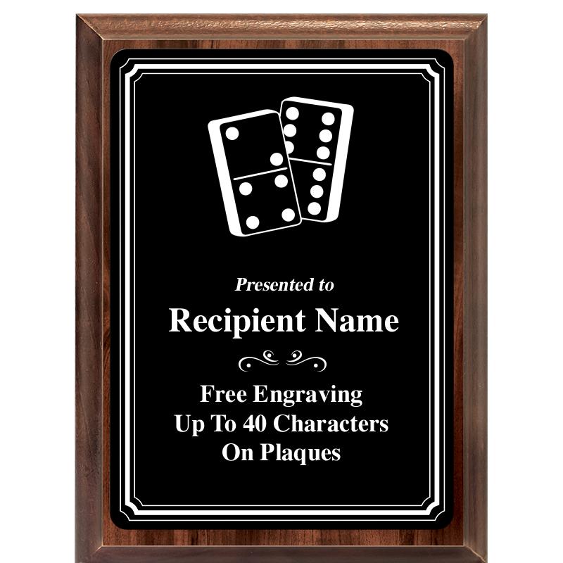 6x8 TRIO BORDER BLACK PLT PLQ