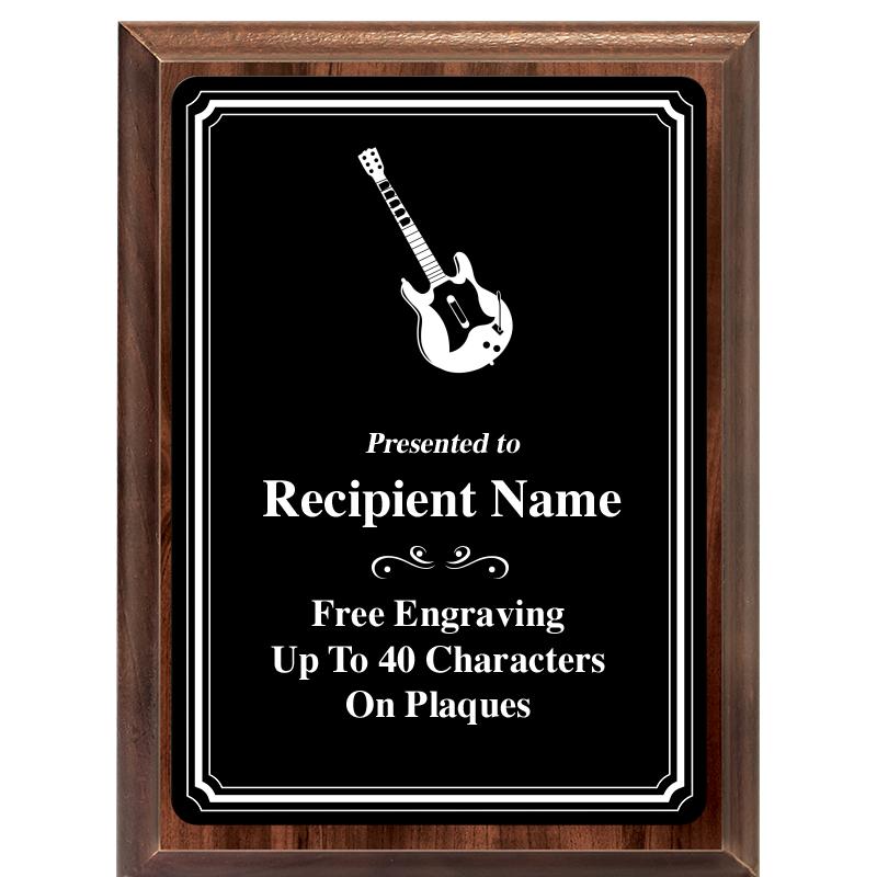 6x8 TRIO BORDER BLACK PLT PLQ