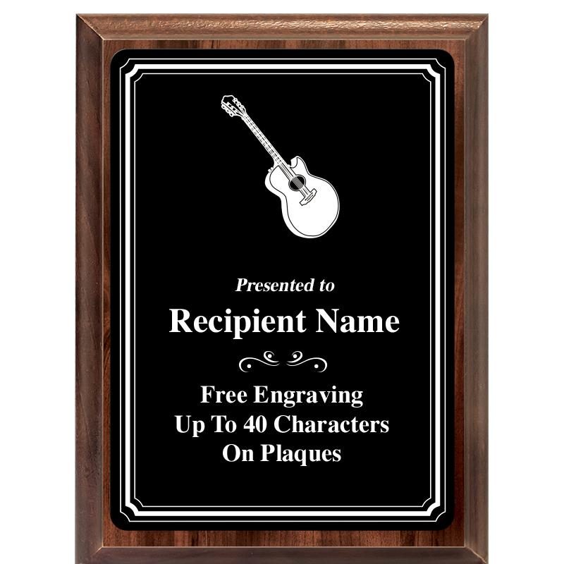 6x8 TRIO BORDER BLACK PLT PLQ