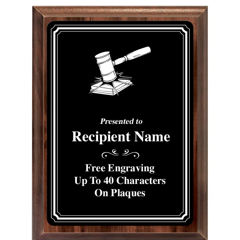 6x8 TRIO BORDER BLACK PLT PLQ