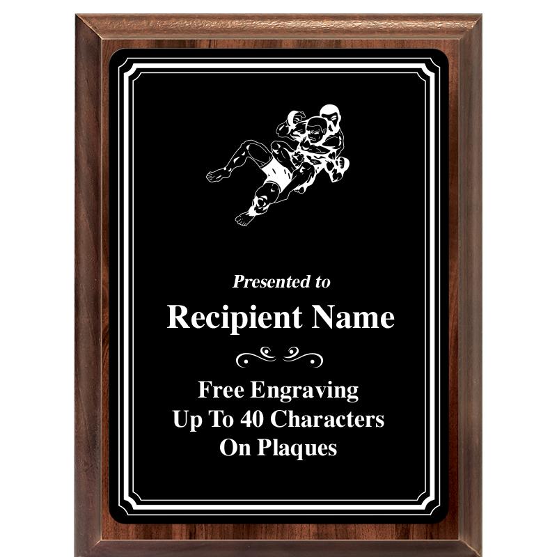 6x8 TRIO BORDER BLACK PLT PLQ