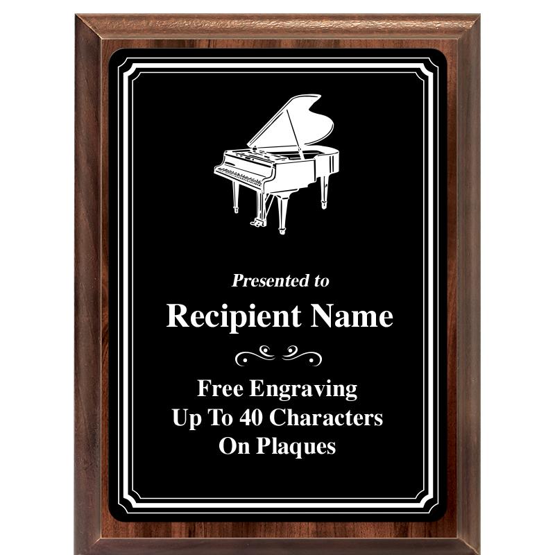 6x8 TRIO BORDER BLACK PLT PLQ