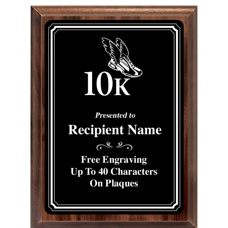 6x8 TRIO BORDER BLACK PLT PLQ