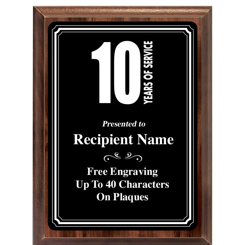 6x8 TRIO BORDER BLACK PLT PLQ