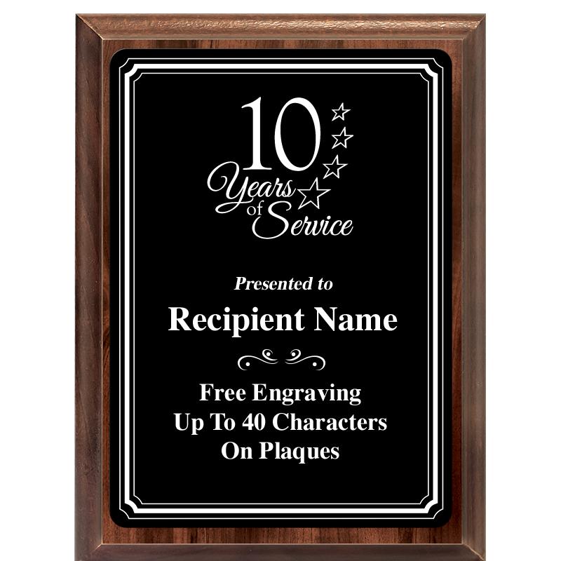 6x8 TRIO BORDER BLACK PLT PLQ