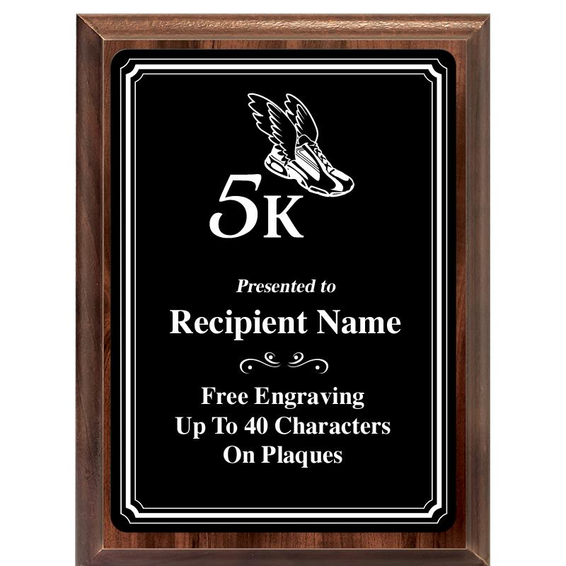 6x8 TRIO BORDER BLACK PLT PLQ