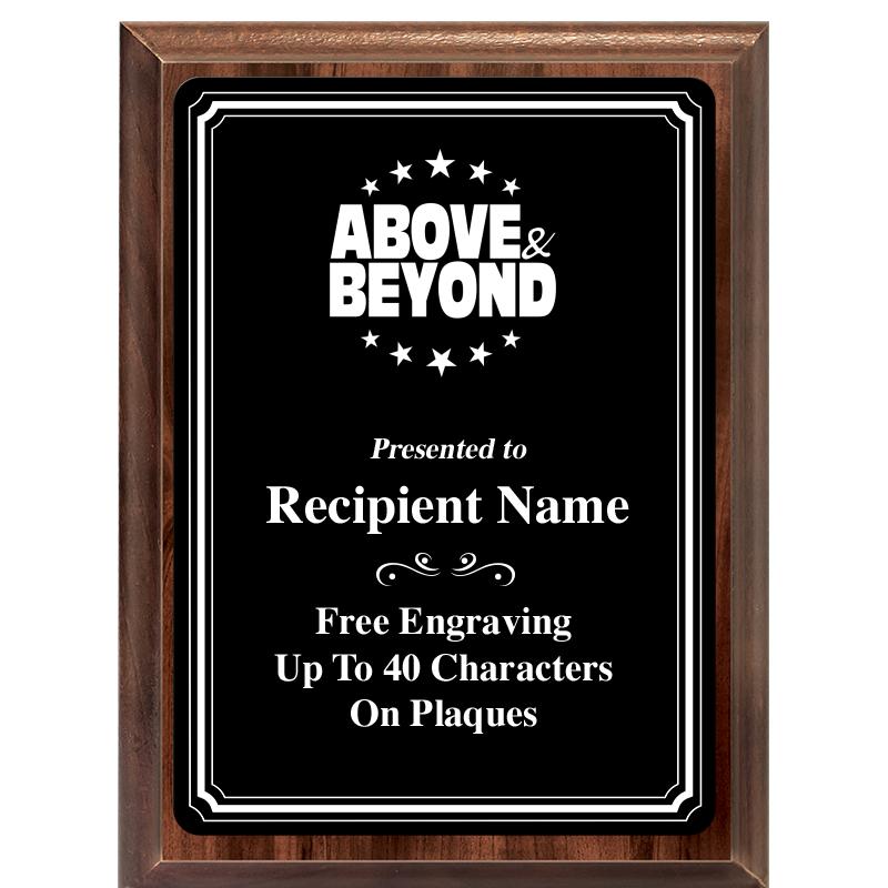 6x8 TRIO BORDER BLACK PLT PLQ