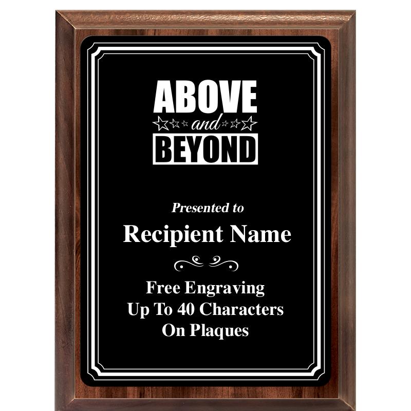 6x8 TRIO BORDER BLACK PLT PLQ