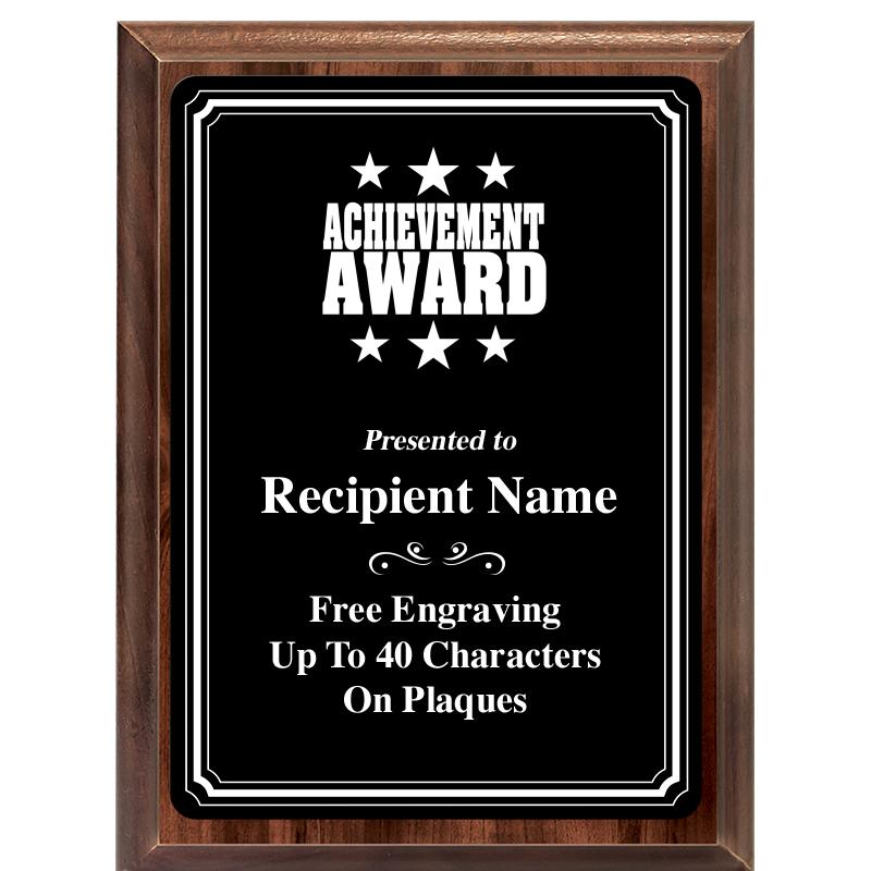 6x8 TRIO BORDER BLACK PLT PLQ