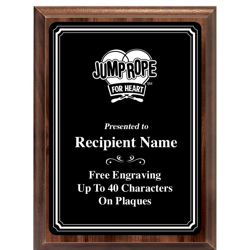 6x8 TRIO BORDER BLACK PLT PLQ