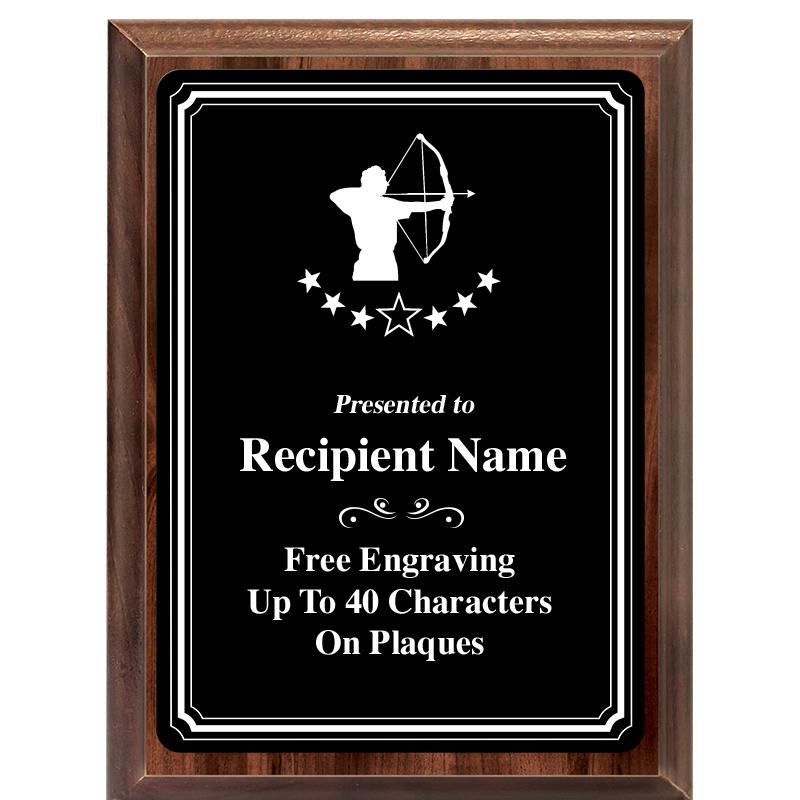 6x8 TRIO BORDER BLACK PLT PLQ