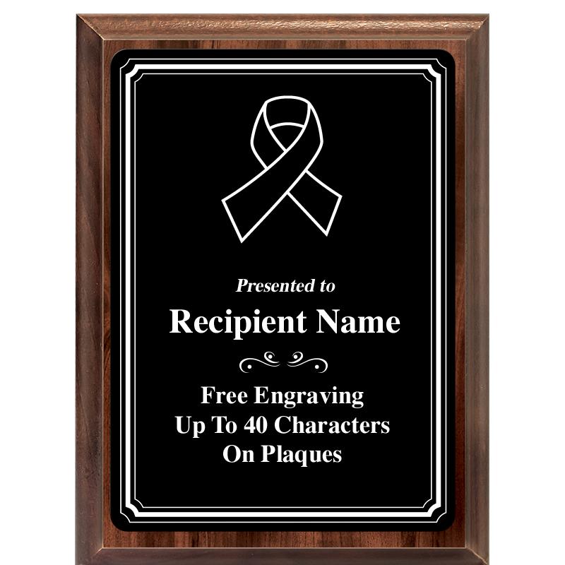 6x8 TRIO BORDER BLACK PLT PLQ