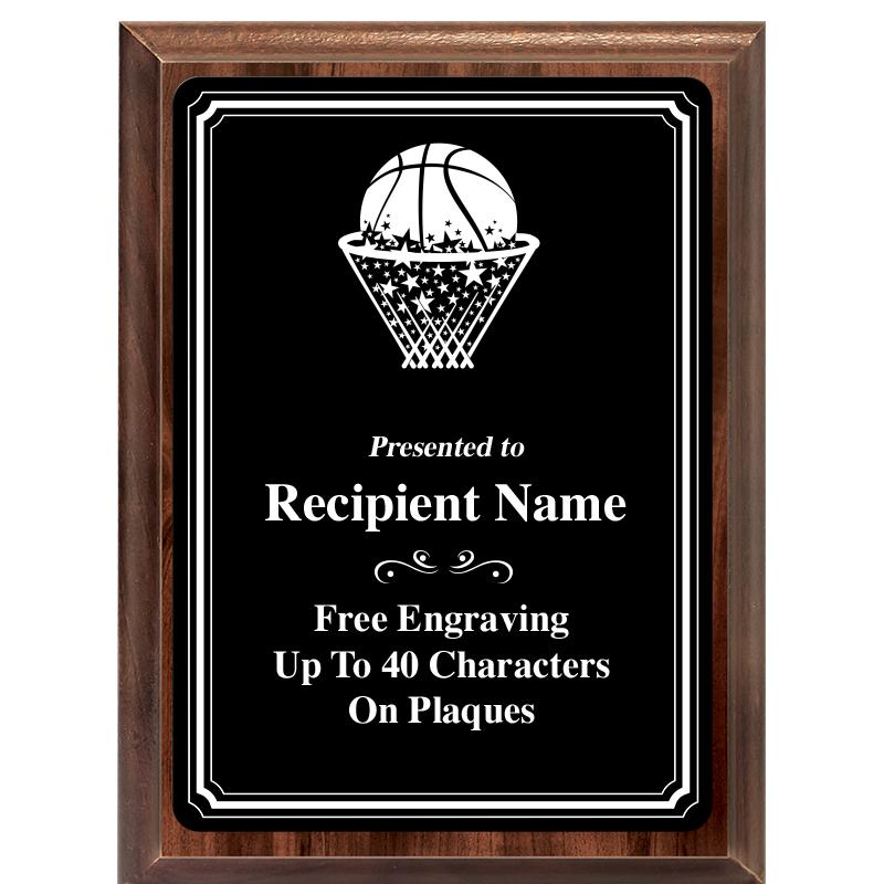 6x8 TRIO BORDER BLACK PLT PLQ