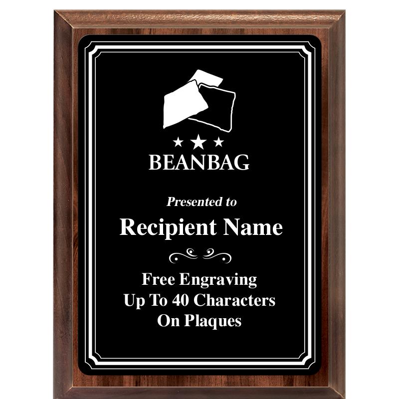 6x8 TRIO BORDER BLACK PLT PLQ