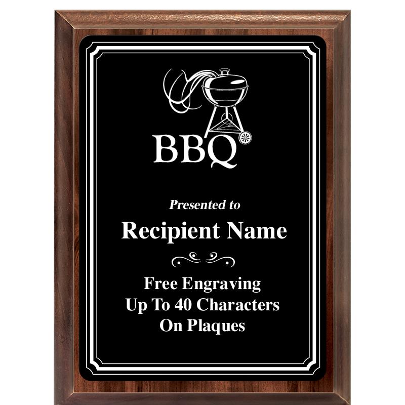 6x8 TRIO BORDER BLACK PLT PLQ