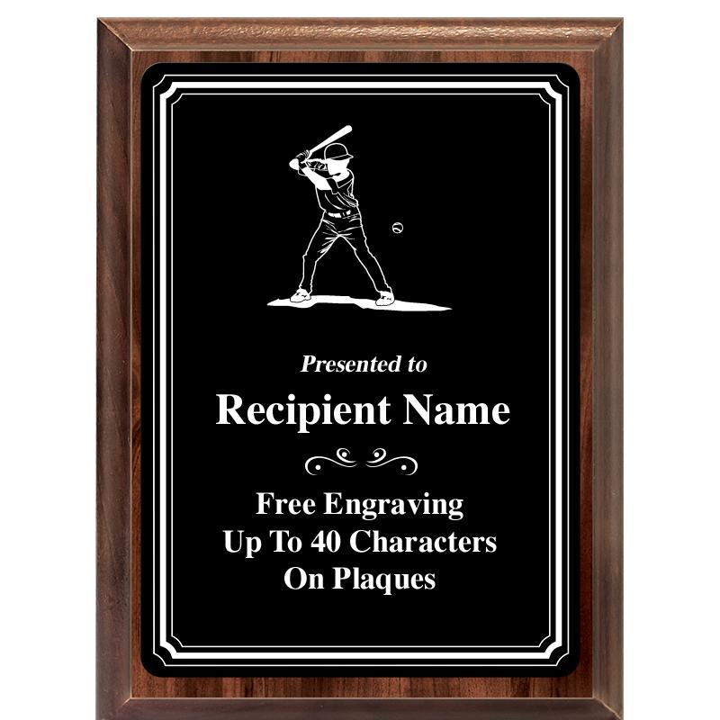 6x8 TRIO BORDER BLACK PLT PLQ