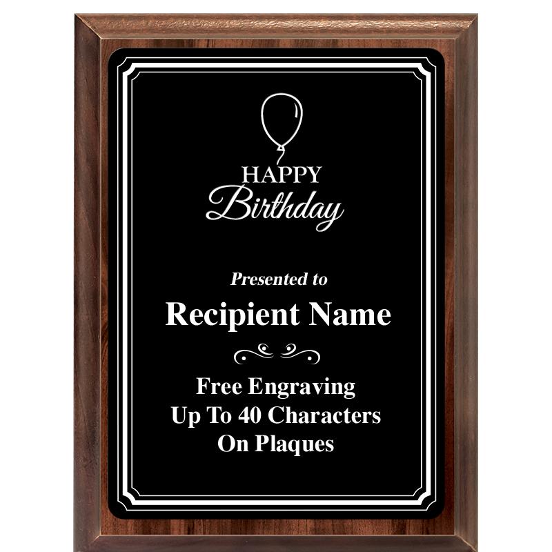 6x8 TRIO BORDER BLACK PLT PLQ