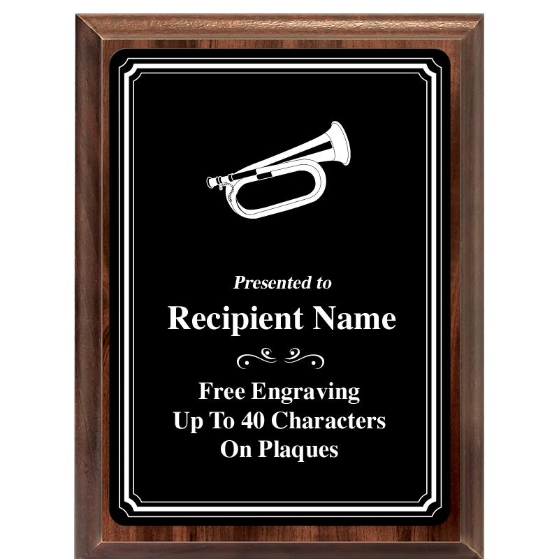 6x8 TRIO BORDER BLACK PLT PLQ