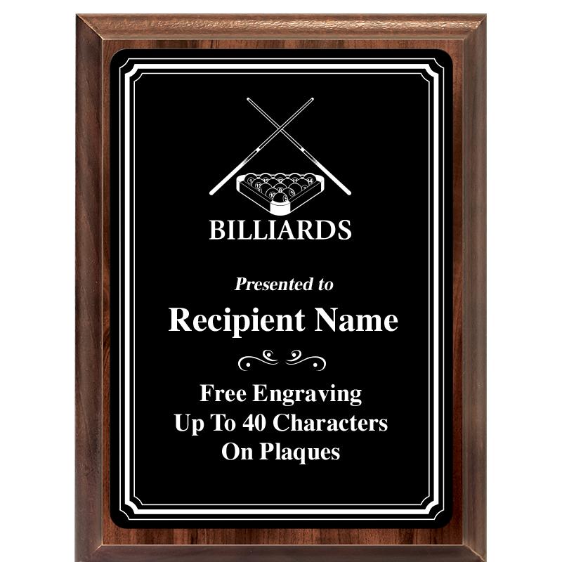 6x8 TRIO BORDER BLACK PLT PLQ