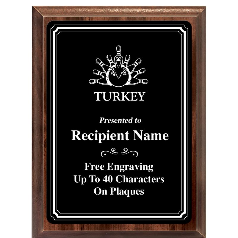 6x8 TRIO BORDER BLACK PLT PLQ