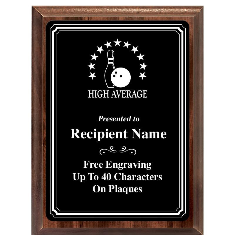 6x8 TRIO BORDER BLACK PLT PLQ