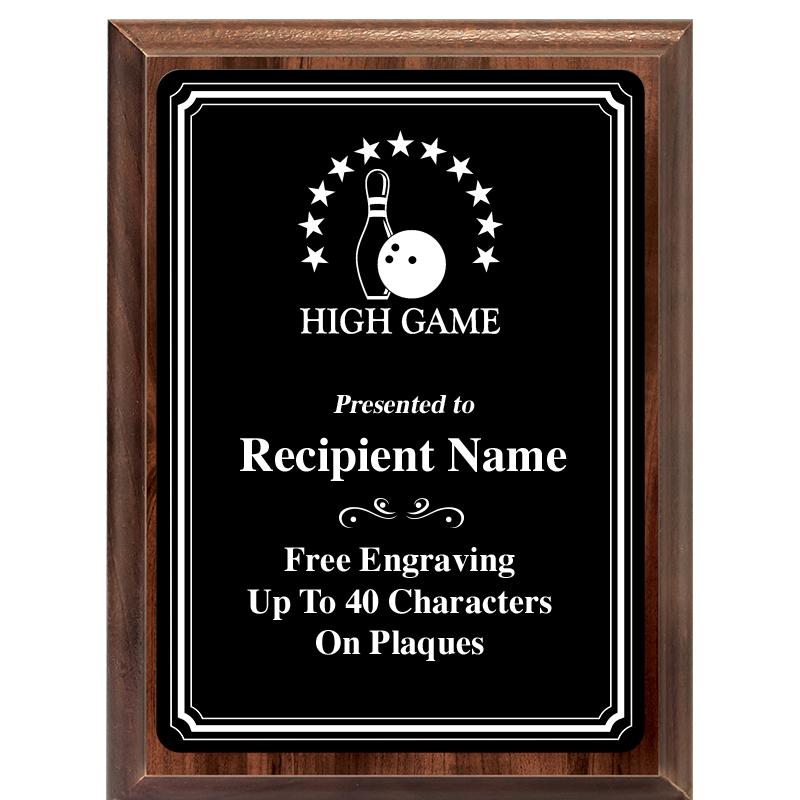 6x8 TRIO BORDER BLACK PLT PLQ