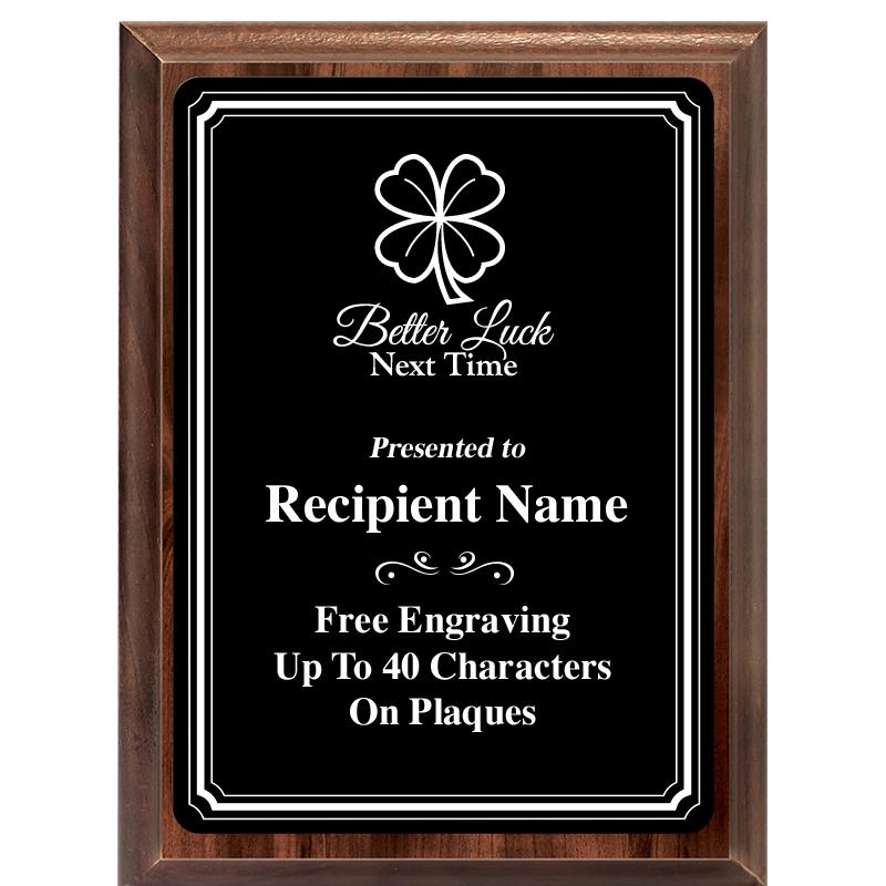 6x8 TRIO BORDER BLACK PLT PLQ