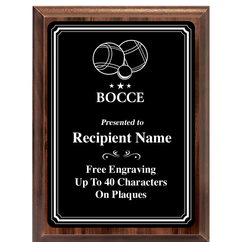 6x8 TRIO BORDER BLACK PLT PLQ