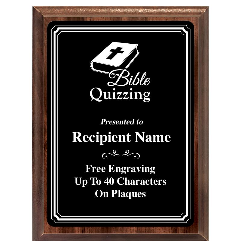 6x8 TRIO BORDER BLACK PLT PLQ