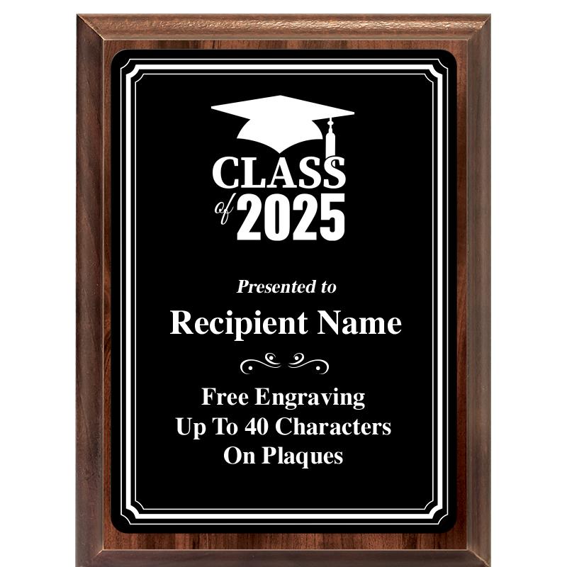 6x8 TRIO BORDER BLACK PLT PLQ