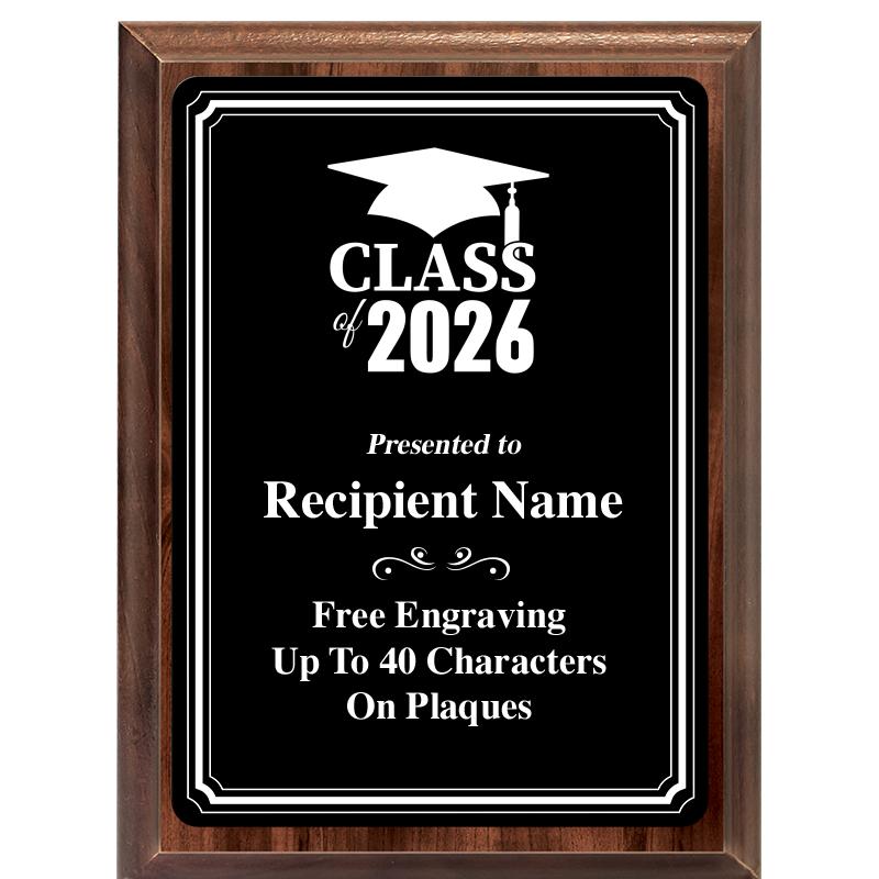 6x8 TRIO BORDER BLACK PLT PLQ