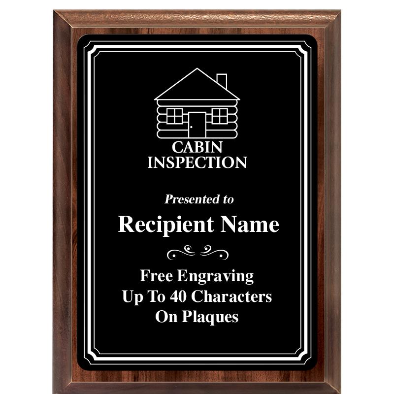 6x8 TRIO BORDER BLACK PLT PLQ