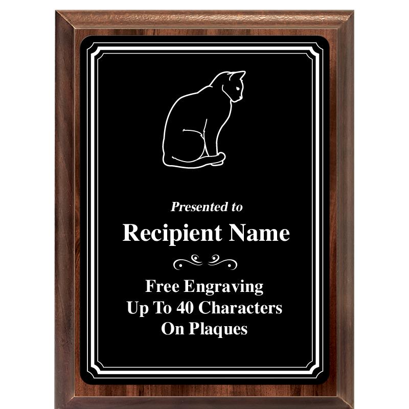 6x8 TRIO BORDER BLACK PLT PLQ